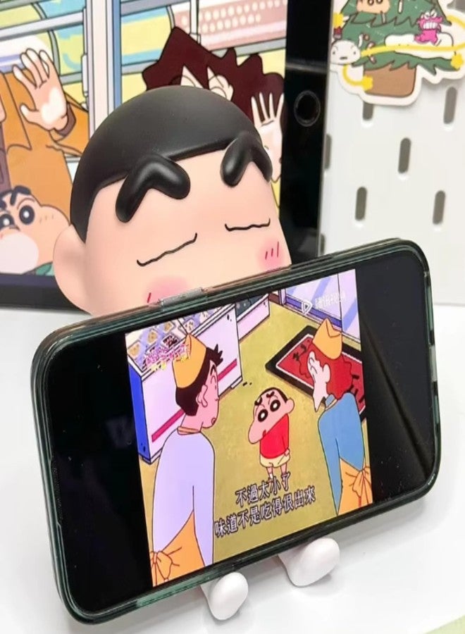 FUNFOB Shinchan Action Figure | Shin chan Figurine Cartoon Figures Toys for Boys & Girls PVC Multicolour (Shinchan Mobile H with Box (White)) - Image 3
